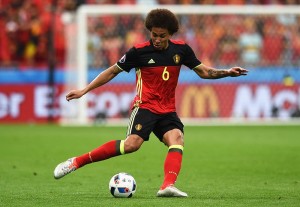 during the UEFA EURO 2016 Group E match between Belgium and Italy at Stade des Lumieres on June 13, 2016 in Lyon, France.