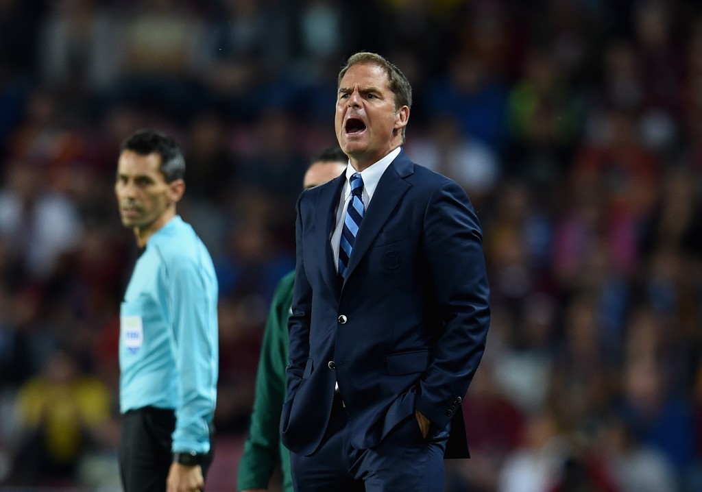 PRAGUE, CZECH REPUBLIC - SEPTEMBER 29: Head coach FC Internazionale Frank de Boer reacts during the UEFA Europa League match between AC Sparta Praha and FC Internazionale Milano at Generali Arena Stadium on September 29, 2016 in Prague, Czech Republic. (Photo by Claudio Villa - Inter/Inter via Getty Images)