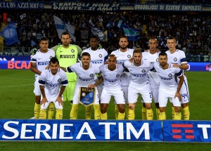 EMPOLI, ITALY - SEPTEMBER 21: FC Internazionale pose for a photo prior to the Serie A match between Empoli FC and FC Internazionale at Stadio Carlo Castellani on September 21, 2016 in Empoli, Italy. (Photo by Claudio Villa - Inter/Inter via Getty Images)