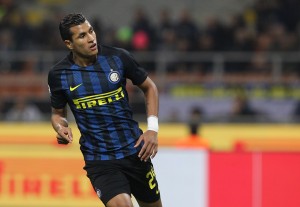 MILAN, ITALY - OCTOBER 26:  Jeison Murillo of FC Internazionale in action during the Serie A match between FC Internazionale and FC Torino at Stadio Giuseppe Meazza on October 26, 2016 in Milan, Italy.  (Photo by Marco Luzzani - Inter/Inter via Getty Images)