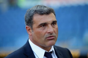 ROME, ITALY - AUGUST 27: SS Lazio Team Manager Angelo Peruzzi looks on during the Serie A match between SS Lazio and Juventus FC at Stadio Olimpico on August 27, 2016 in Rome, Italy. (Photo by Paolo Bruno/Getty Images)