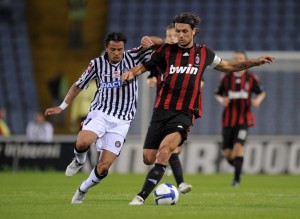 UDINE - 16-05-2009 - CAMPIONATO CALCIO SERIE A - UDINESE - MILAN - MALDINI E PEPE - FOTO CANALI/NEWPRESS