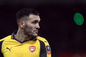 SOUTHAMPTON, ENGLAND - JANUARY 28: Lucas Perez of Arsenal looks on during the Emirates FA Cup Fourth Round match between Southampton and Arsenal at St Mary's Stadium on January 28, 2017 in Southampton, England. (Photo by Bryn Lennon/Getty Images)