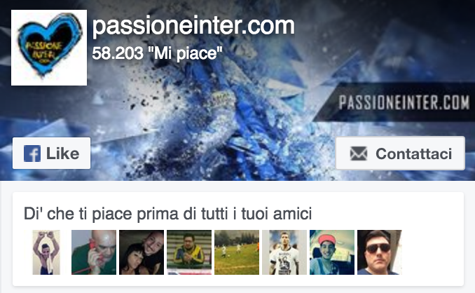 facebook passioneinter