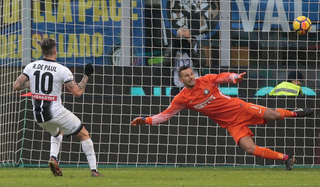 Inter Udinese Handanovic De Paul rigore