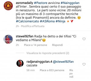 smentita Nainggolan