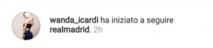 screen Wanda Nara Real Madrid